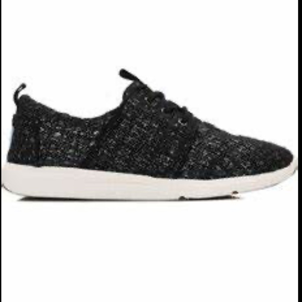 Tom’s Del Rey Woven Glitter Shoes women’s size 8